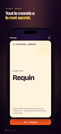 Capture d'écran de Pantsy — Imposter Party Game sur iPhone 3