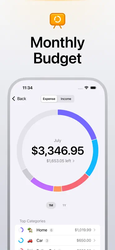 Five Cents: Monthly Budget screenshot 1 of 4