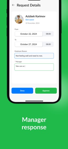 Aros Staff app screenshot