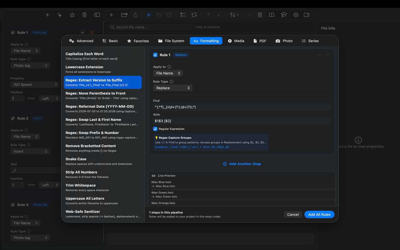 BatchRename: Bulk File Renamer screenshot 23