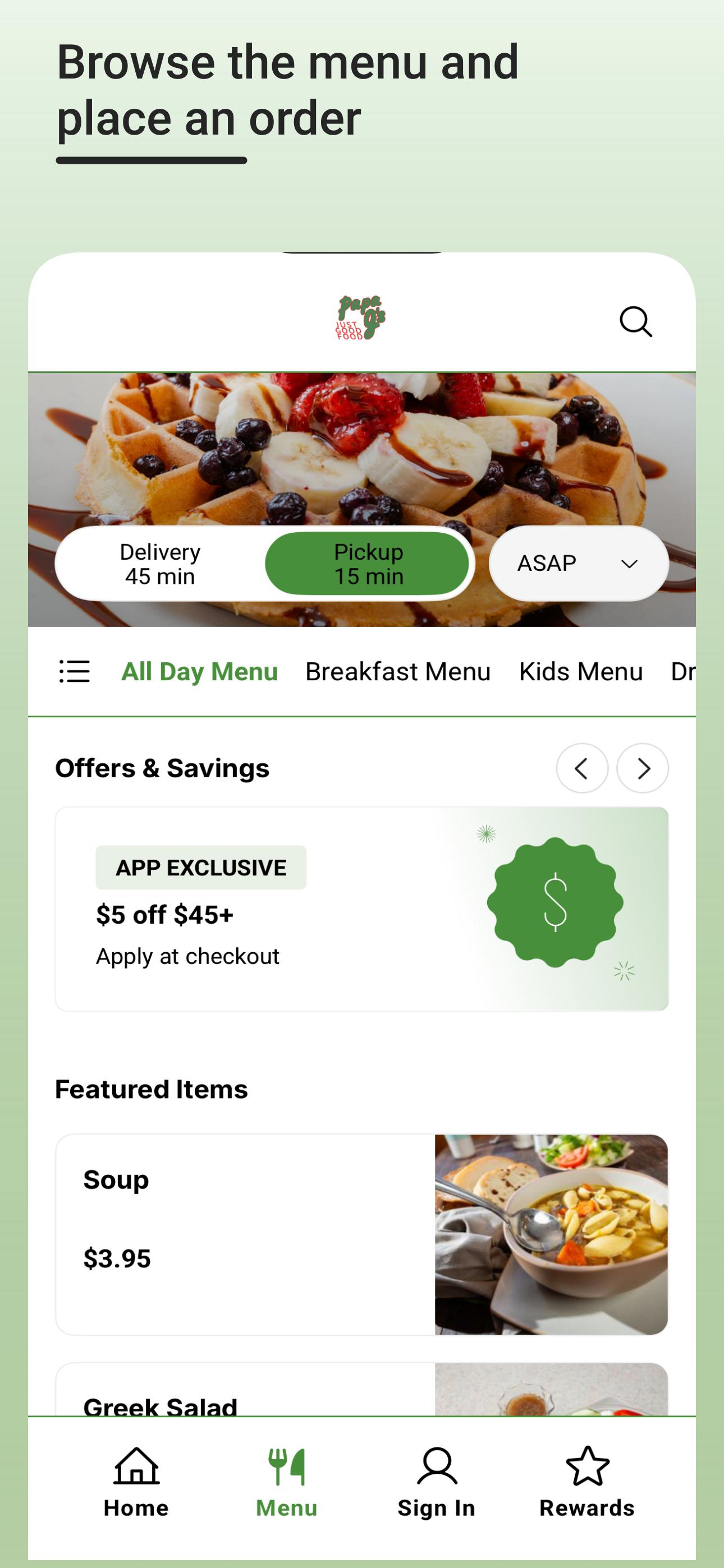 Papa G’s App screenshot 4