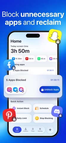Screen Time Control: Focus iPhone screenshot