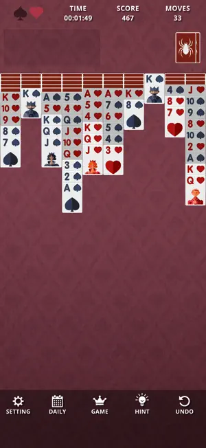 Spider Solitaire: Classic! screenshot 2