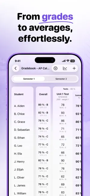 TeachBook: Teacher Gradebook screenshot 3