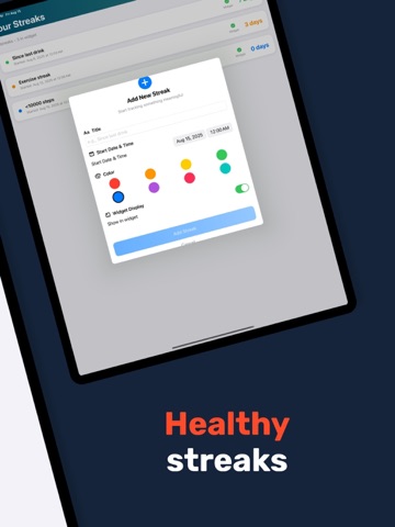 My Streaks: Habits & Widget iPad screenshot