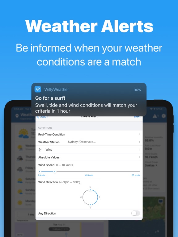 WillyWeather iPad screenshot 4 - Weather app