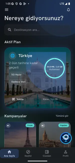 Yolvia eSIM: Travel Data screenshot 1