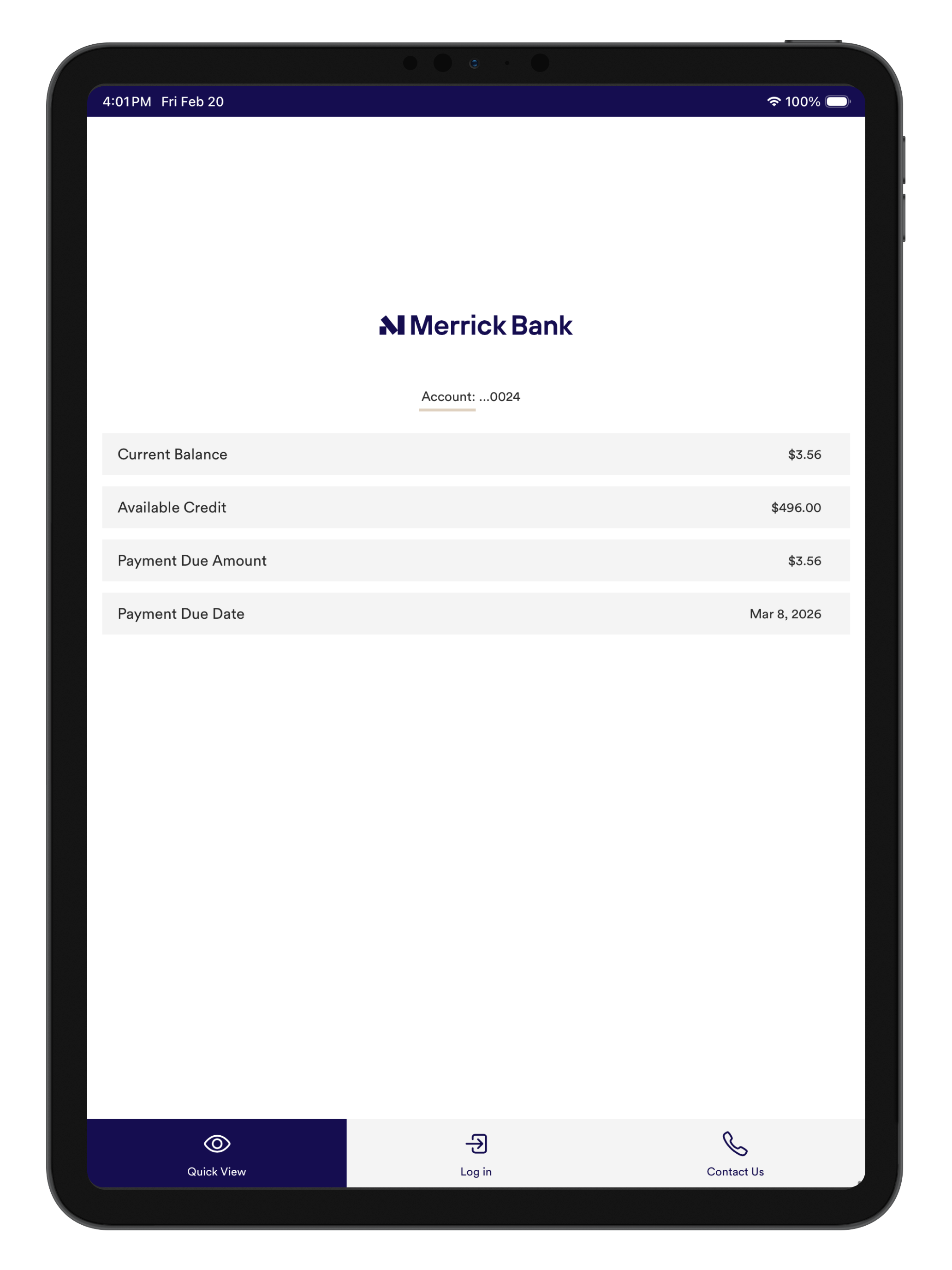 Merrick Bank Mobile screenshot 7