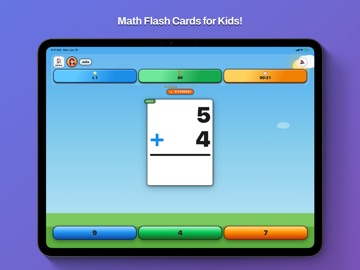 Top Dog Math Flash Card Game iPad screenshot