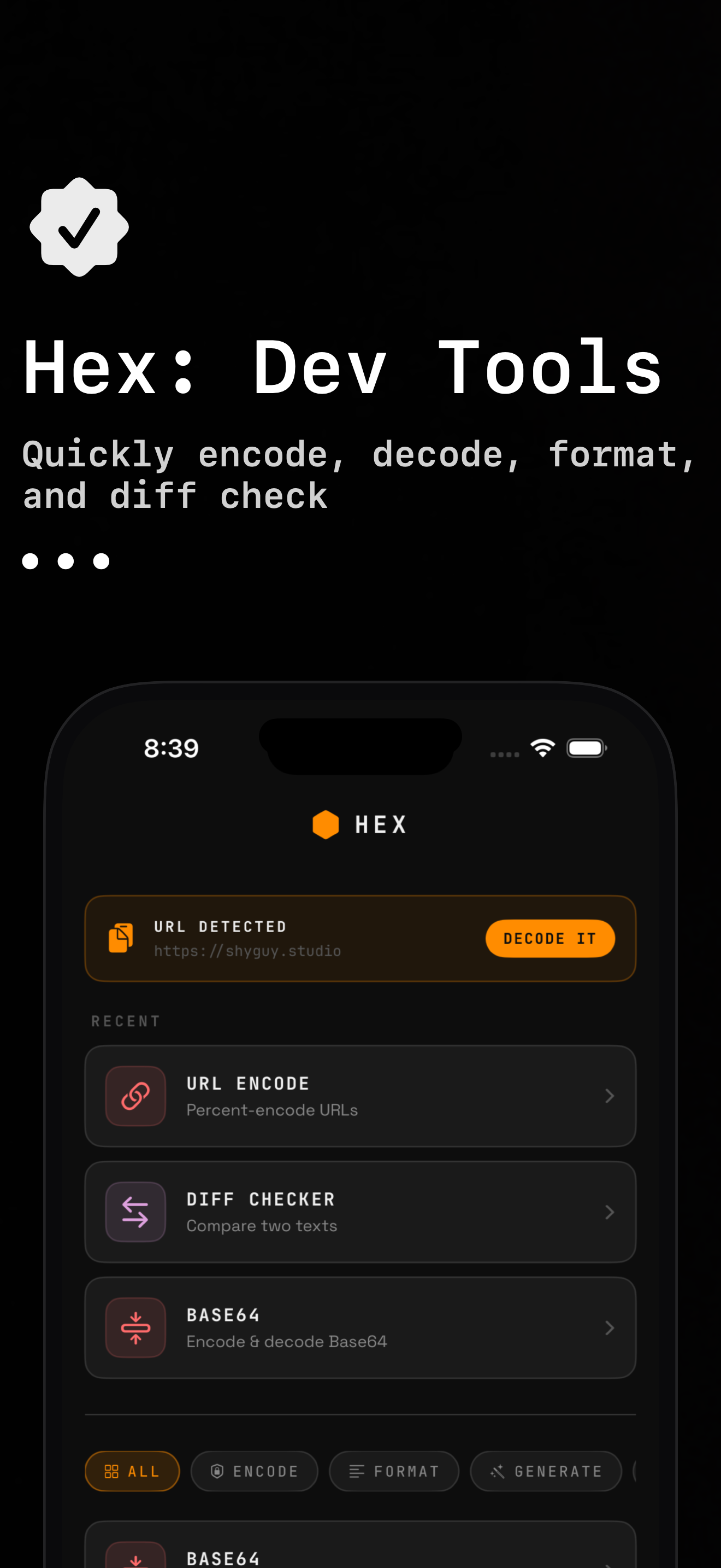 Hex: Dev Tools