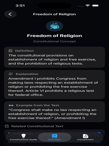 US Constitution Guide iPad screenshot