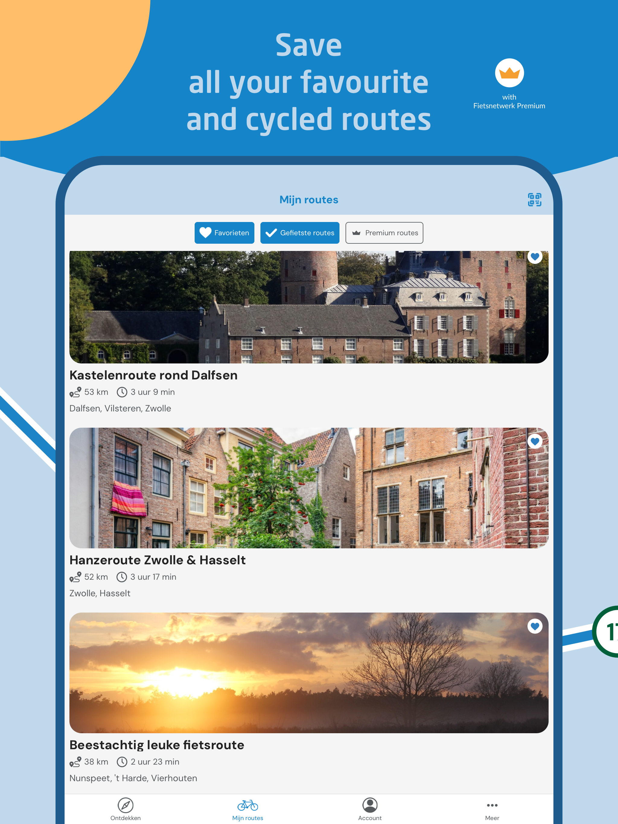 Efita cycling – route app
