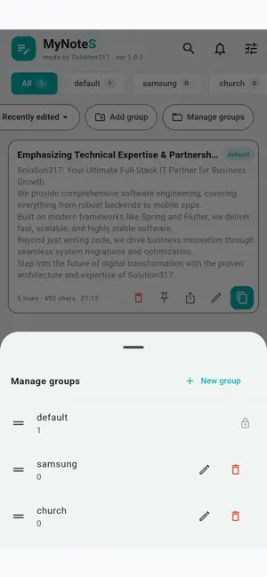 MyNoteS - Private and offline screenshot 1