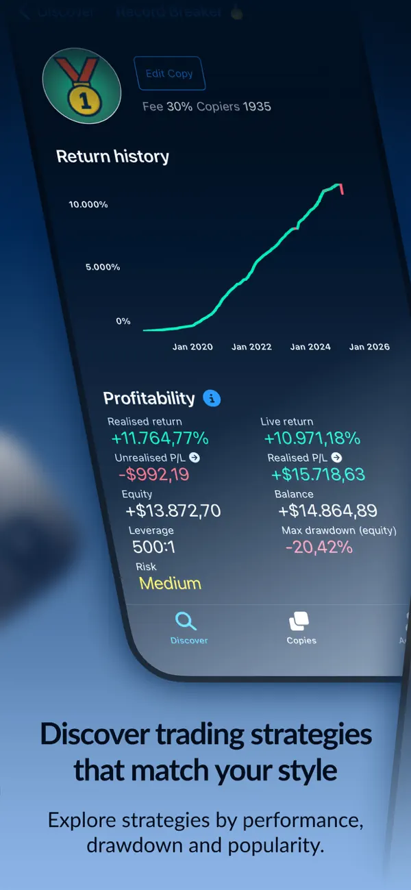Screenshot #2 pour ActivTrades copytrading
