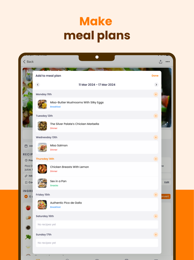 ‎ReciMe: Recipe Manager Screenshot