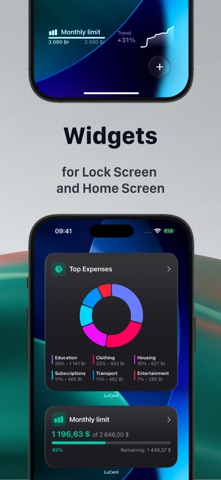 LuCent: Fast Expense Tracker iPhone screenshot