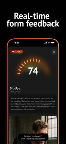 Gym Friend - Realtime Trainer iPhone screenshot