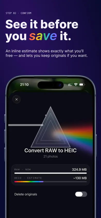 Raw To HEIC screenshot 3