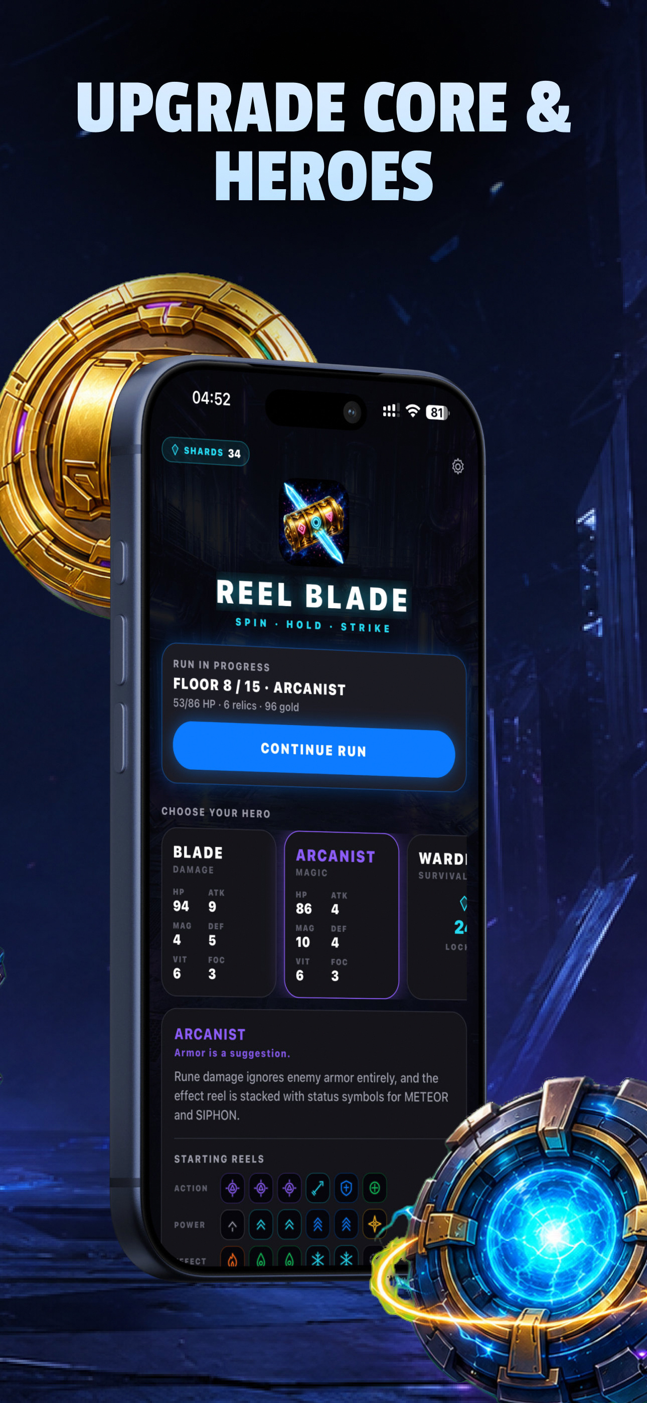 Reel Blade: Spin & Hold RPG. screenshot 5