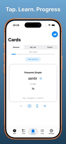Verbooster Learn Spanish Verbs Screenshot 2 of 8