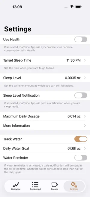 Caffeine App - Daily Tracker screenshot 4