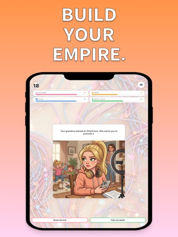 Influencer Simulator - Feed iPad screenshot