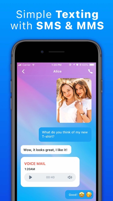 Text App: Wifi Calling+Texting Screenshot
