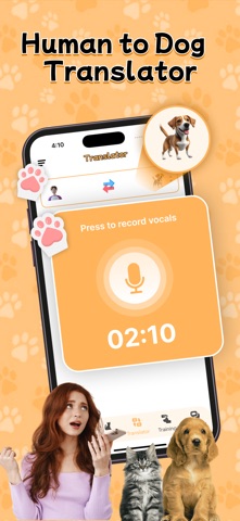 Human to Cat & Dog Translator iPhone screenshot