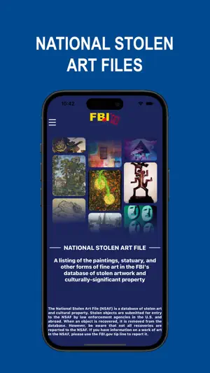 FBI National Stolen Art File screenshot 4