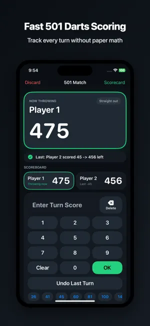 Darts Scorekeeper 501 screenshot 4