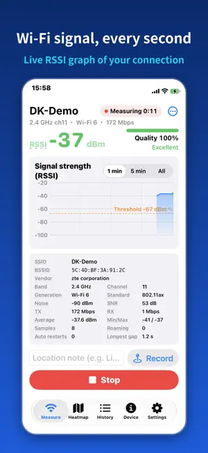 DK WiFi Survey screenshot 1