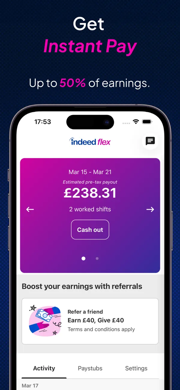 Screenshot #2 pour Indeed Flex - Job Search
