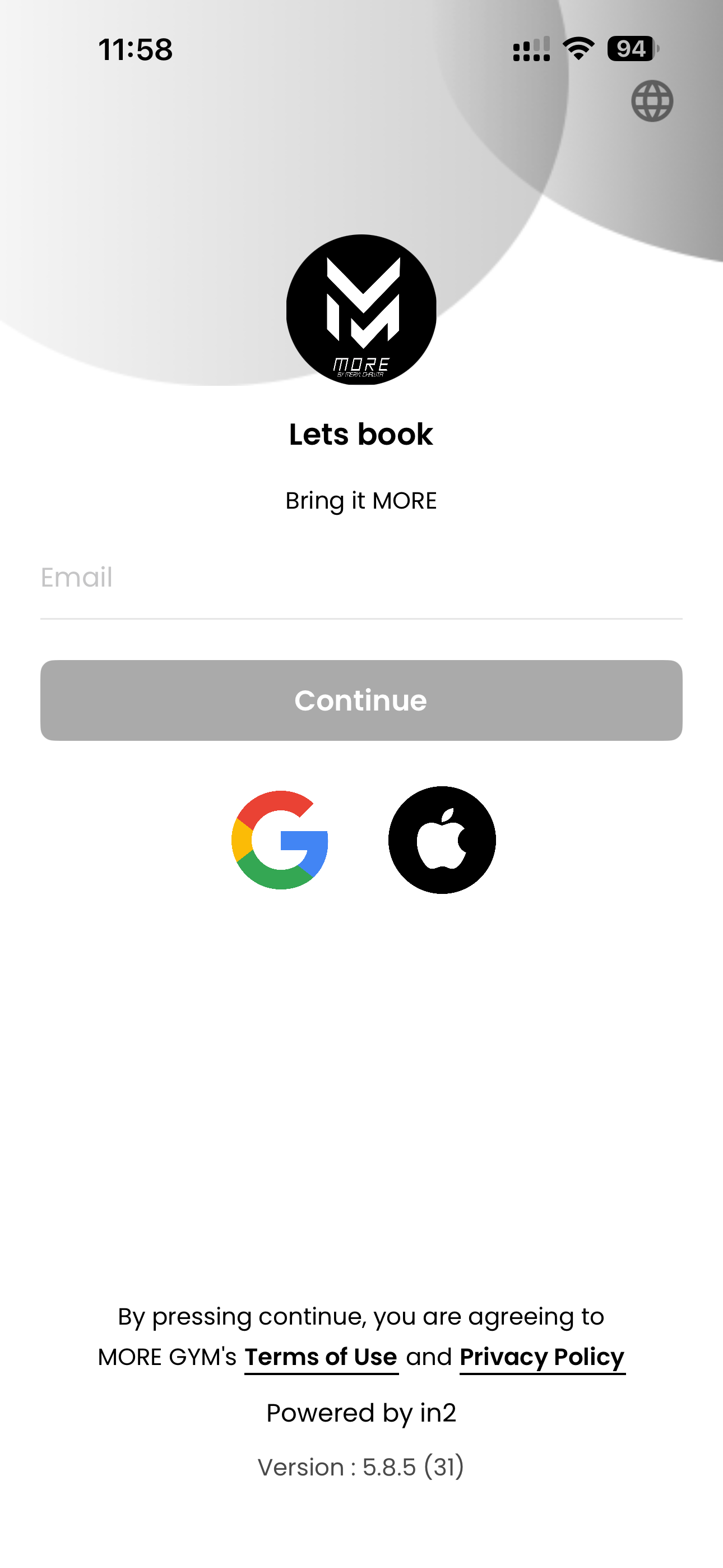 MORE GYM screenshot 2