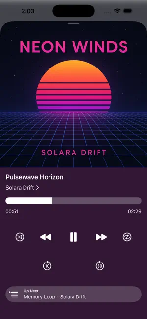 Sonora - Music Player screenshot 1