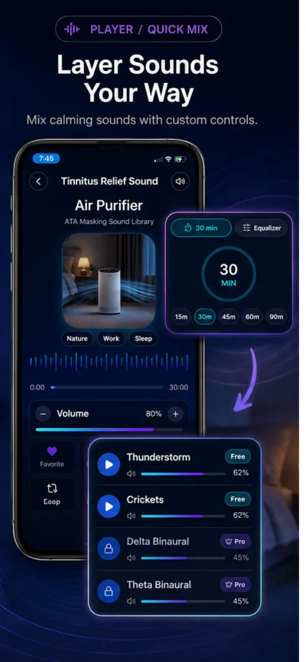 Screenshot #2 pour Tinnitus Relief Sound