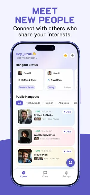 YChat: Online Hangout App screenshot 1