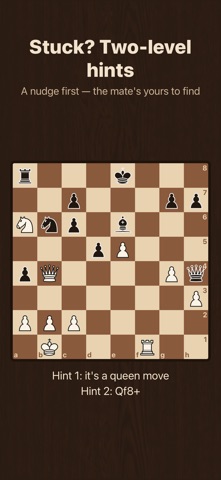 Chess Snacks: Mate Puzzles Screenshot 5 of 6