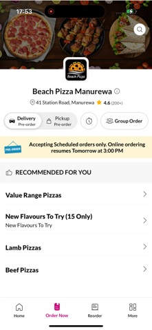Beach Pizza Manurewa iPhone screenshot