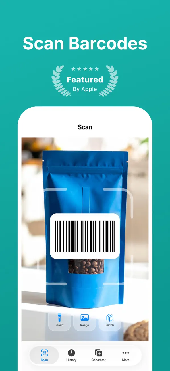 #2. QR Code Scanner · Barcode (iOS) Ved: Space Node Co., Ltd.