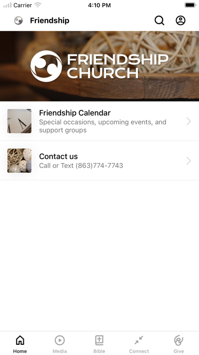Screenshot #1 pour Friendship Church App