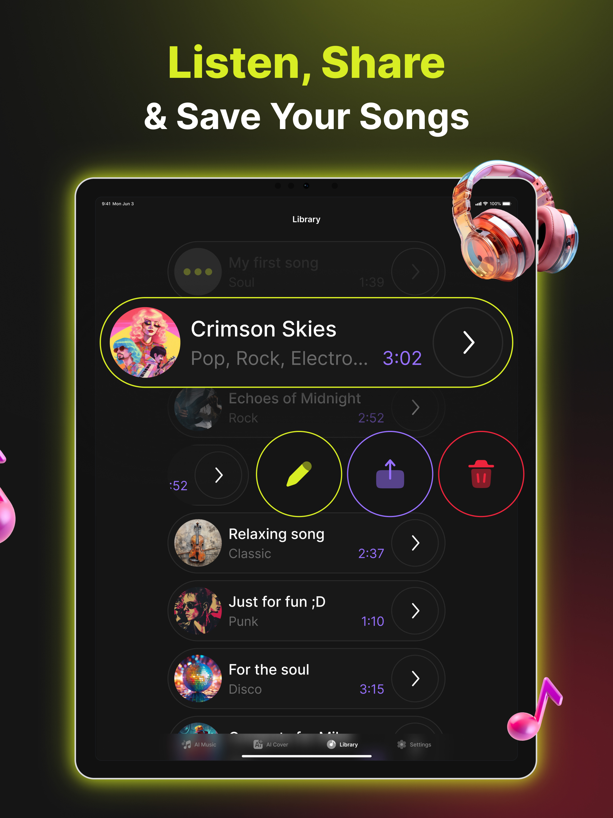 AI Song Generator & Music App