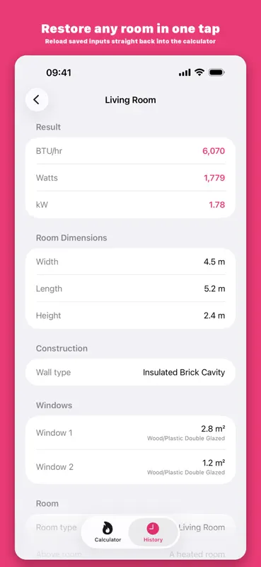 BTU Radiator Calculator screenshot 5 of 5