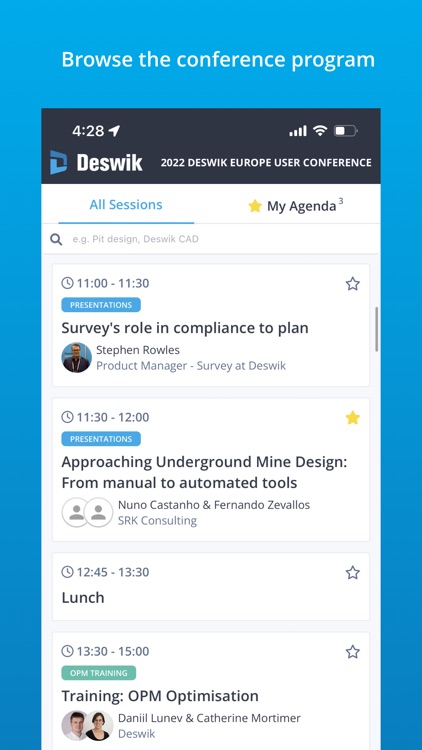 Deswik Conference App
