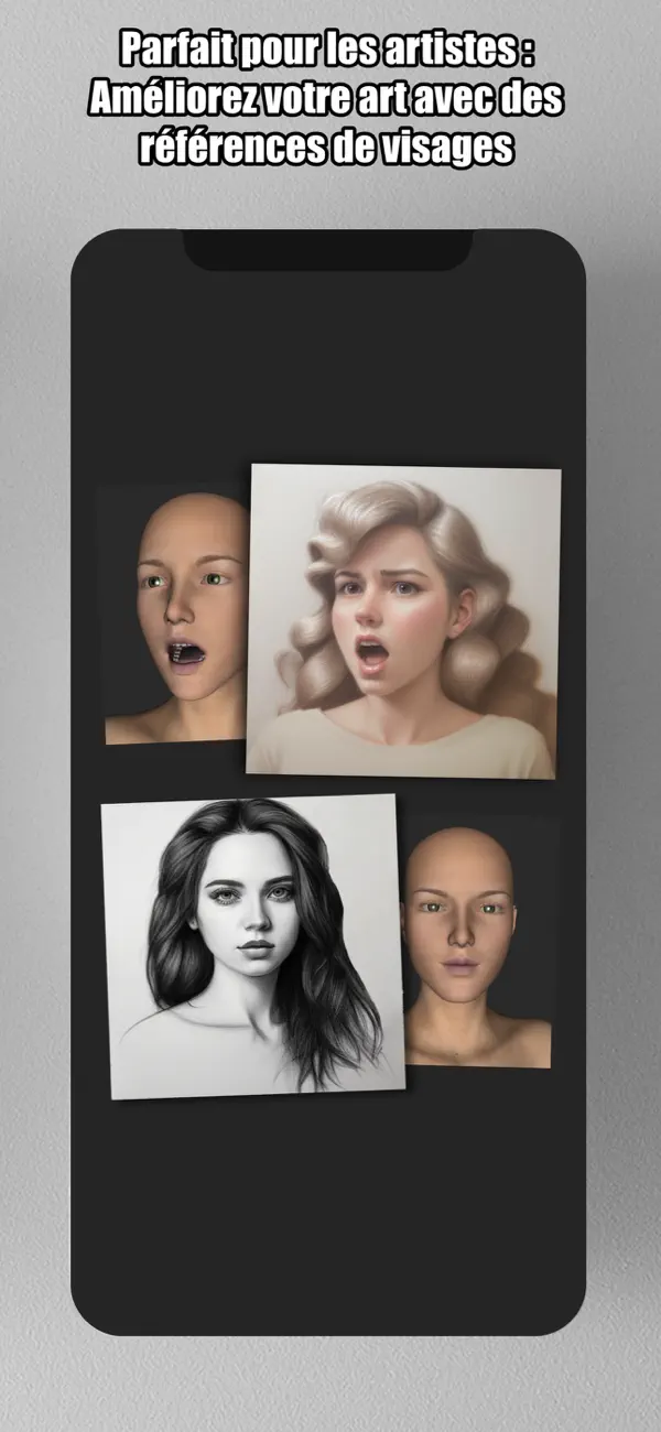 Screenshot #2 pour Face Model: Tête 3D Référence
