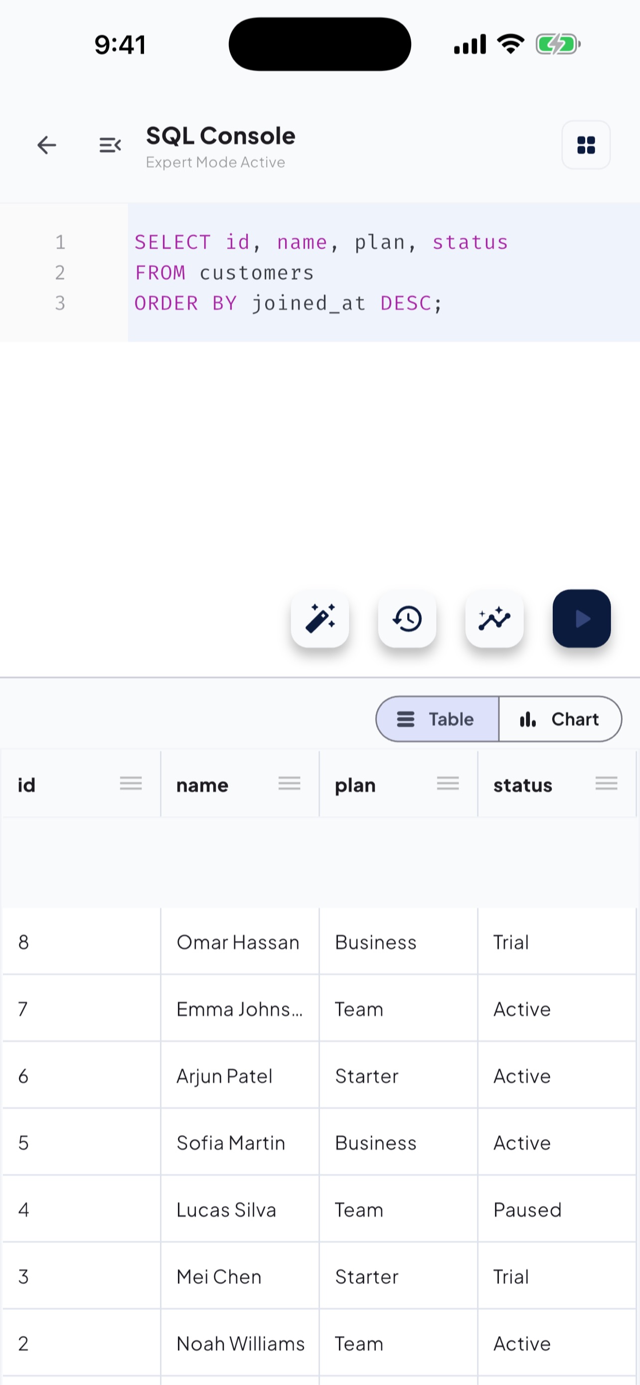 Screenshot 6 of Pocket SQL: MySQL Client