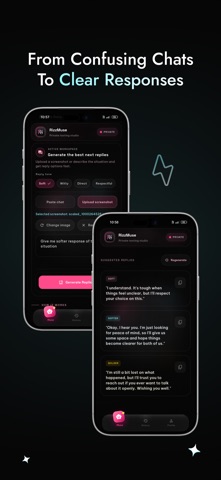 RizzMuse: AI Dating Replies iPhone screenshot