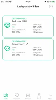 ladeapp - e-auto ladestationen iphone bildschirmfoto 3