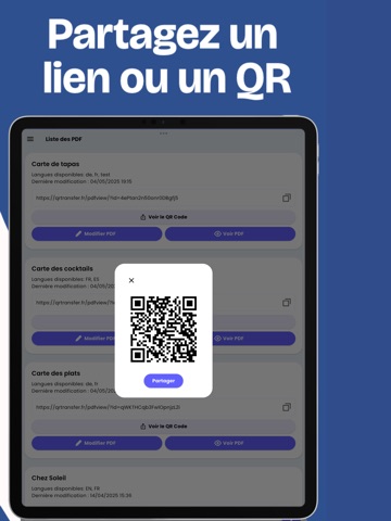 QRTransfer – PDF & QR code iPad screenshot
