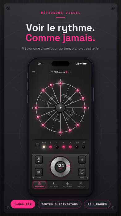 Screenshot #1 pour Metronome Lab: Compteur BPM