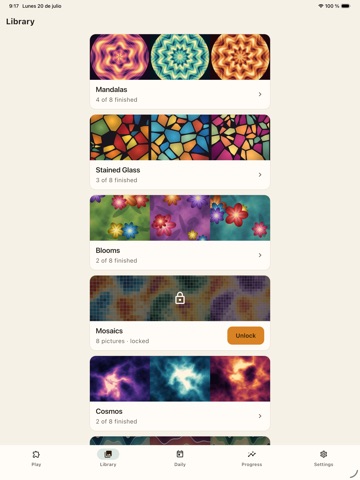Piecefull: Jigsaw Puzzles iPad screenshot